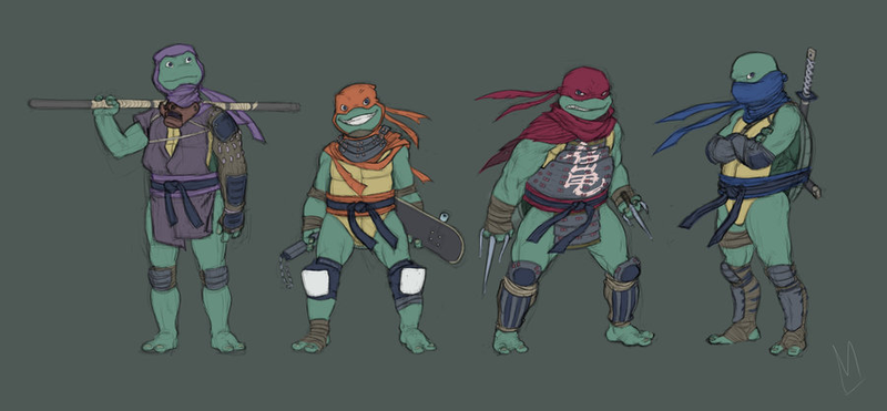 Illustration for article titled Michael Bay, take a cue from these Ninja Turtle designs